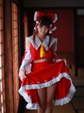 [Cosplay] Reimu Hakurei with dildo and toys - Touhou Project Cosplay(7)